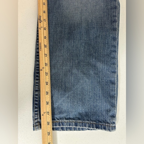 Levis Mens 569 Blue Denim Straight Leg Jeans Size 36x30 - Picture 10 of 12